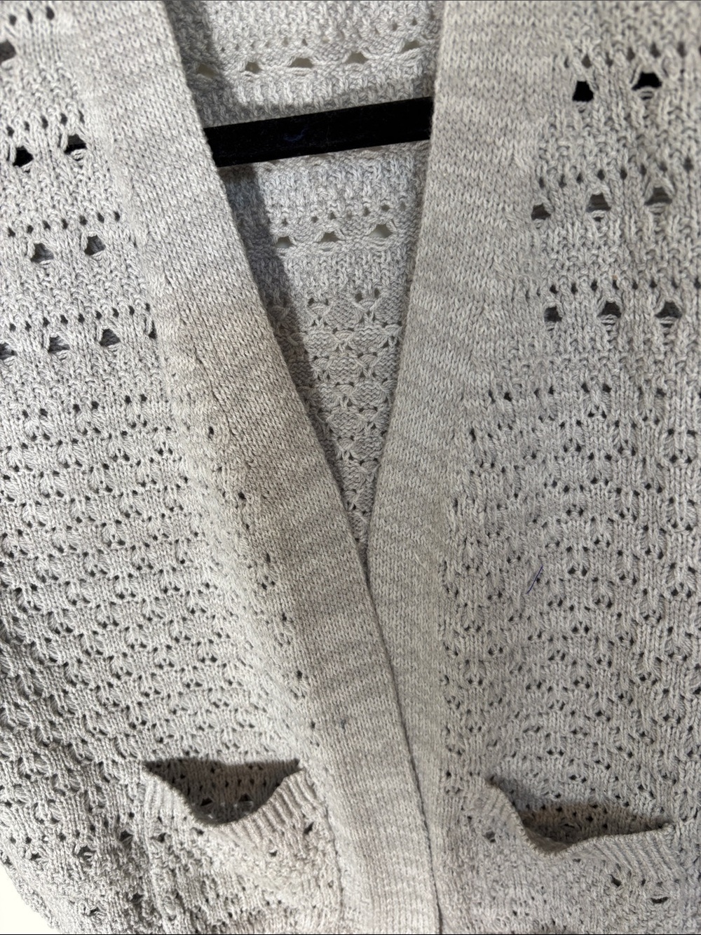 Cat & Jack Cream Pointelle V-Neck Cardigan